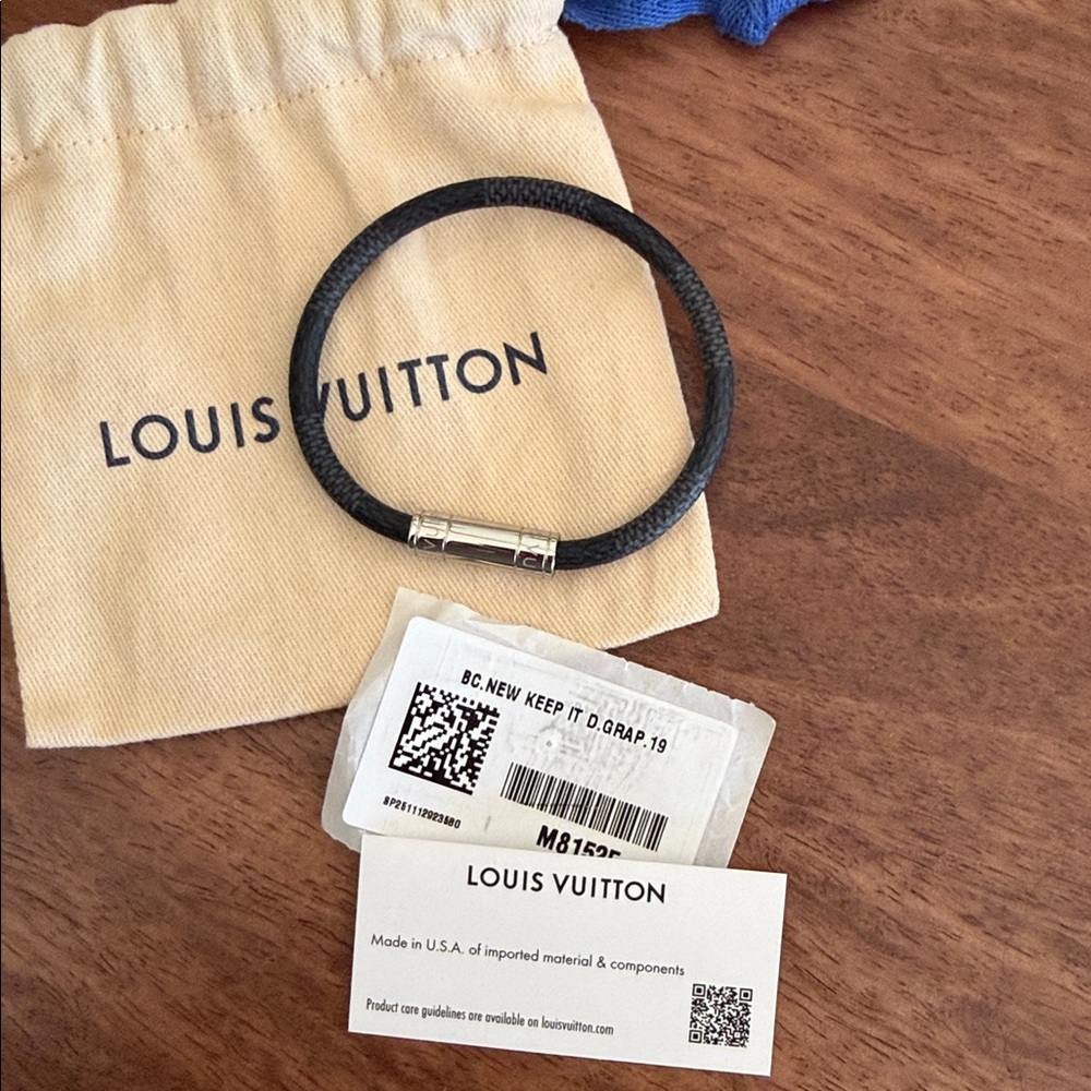 Louis Vuitton keep it bracelet with Silver Clasp size 19 - Picture 7 of 13